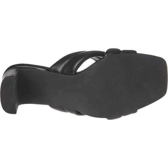 🆕Women's Crossover Heeled Sandal Pump Black Faux Leather, Stylish & Chic - Picture 4 of 8